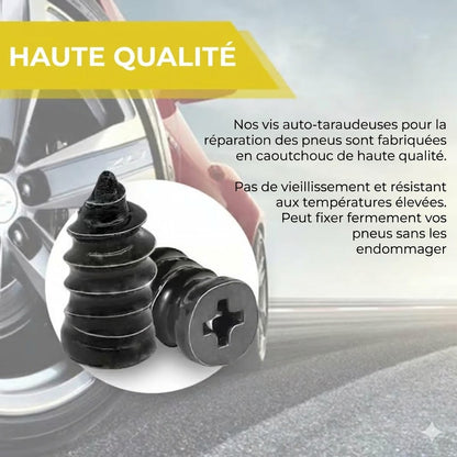 🔩 Lot de 60 Clous de Réparation de Pneus en 2 Tailles