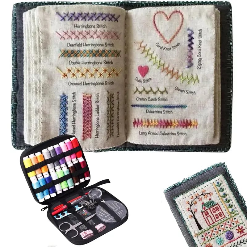 🌈Idéal pour débutants💕 Livret d'apprentissage des points de broderie