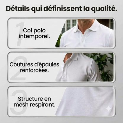 Polo à manches courtes pour homme – Coupe slim et sportive