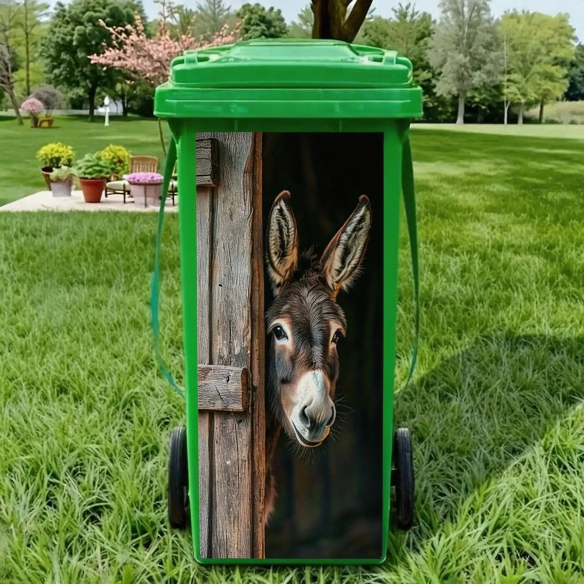 Autocollants créatifs pour poubelles – Motifs de dessins animés colorés