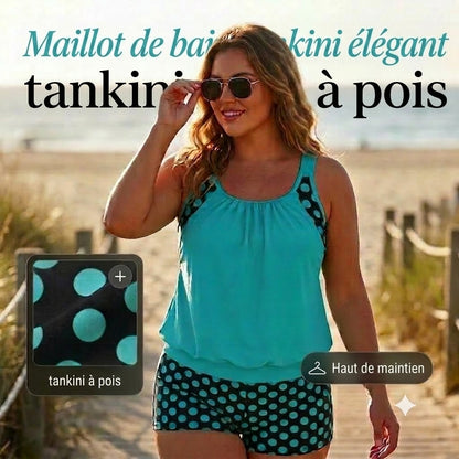 Bikini deux pièces à pois pour femmes