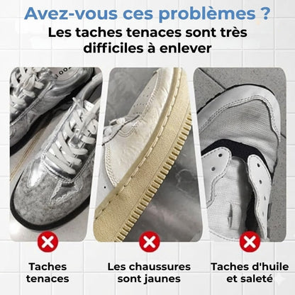 Crème de restauration pour chaussures blanches