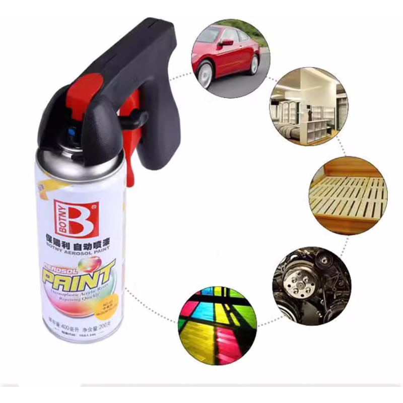 Poignée premium pour bombe aérosol - Design réutilisable et robuste - Facilite la pulvérisation