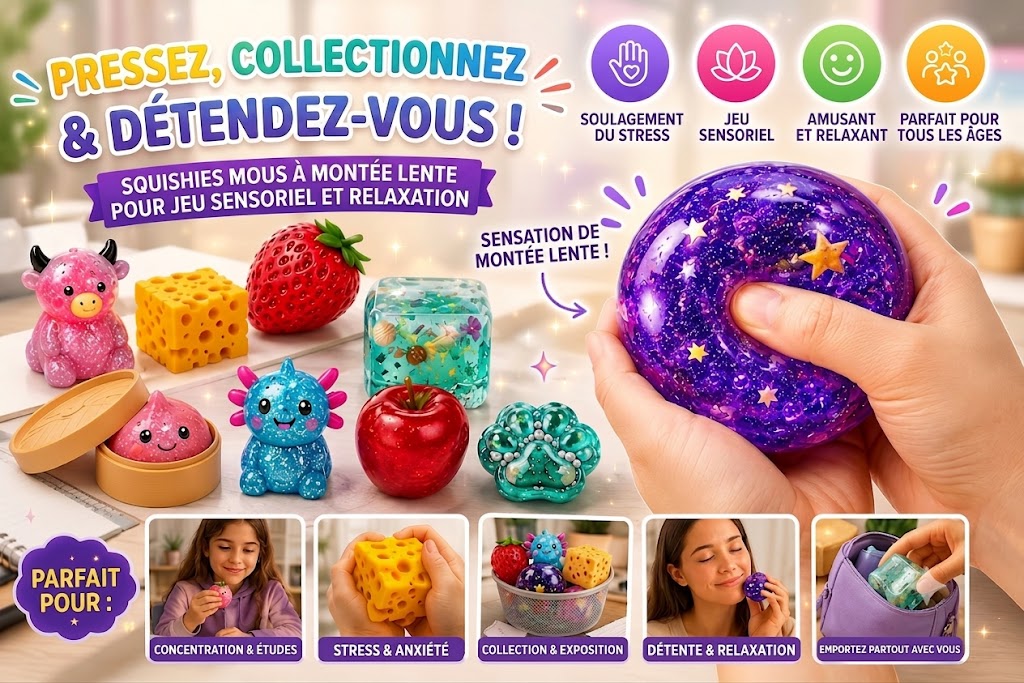 Boîte Squishy Drôle & Mignonne – Le best-seller populaire de la boîte mystère magique !