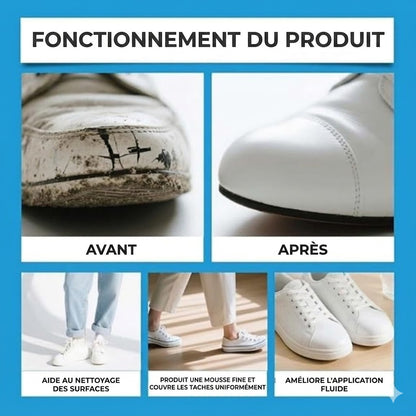 Crème de restauration pour chaussures blanches