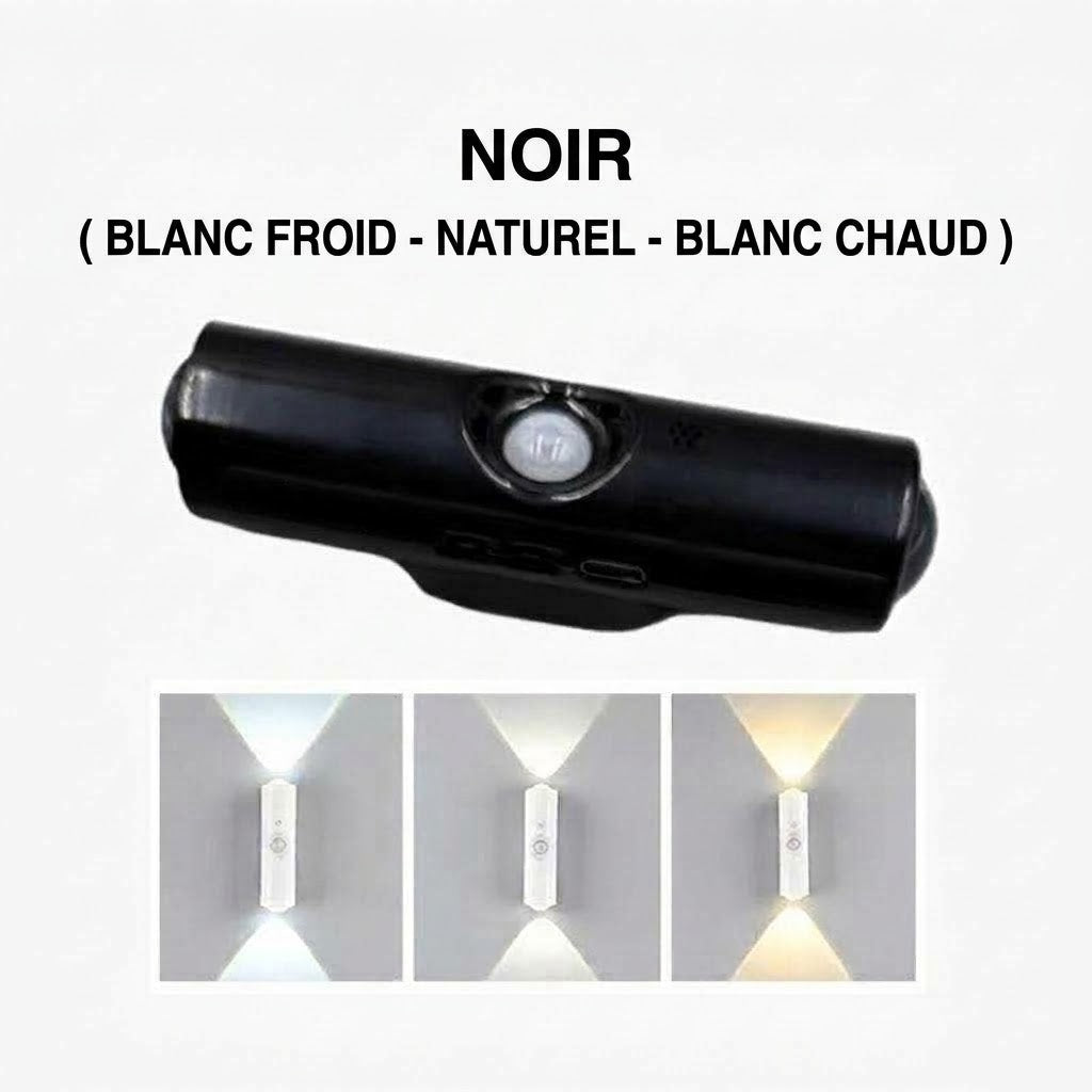 Lampe intelligente magnétique avec éclairage RGB – Lampe rechargeable à détecteur de mouvement pour placard, escalier et éclairage d'ambiance