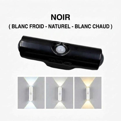 Lampe intelligente magnétique avec éclairage RGB – Lampe rechargeable à détecteur de mouvement pour placard, escalier et éclairage d'ambiance