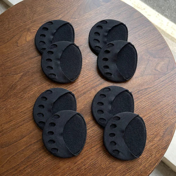 Chaussettes à orteils pour femme (4 paires) – Demi-chaussettes antidérapantes pour escarpins et talons – Respirantes