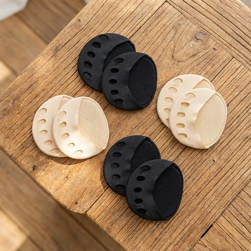 Chaussettes à orteils pour femme (4 paires) – Demi-chaussettes antidérapantes pour escarpins et talons – Respirantes