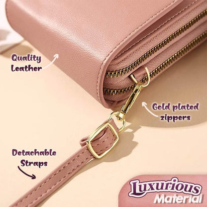 Sacoche Téléphone et Portefeuille 2-en-1