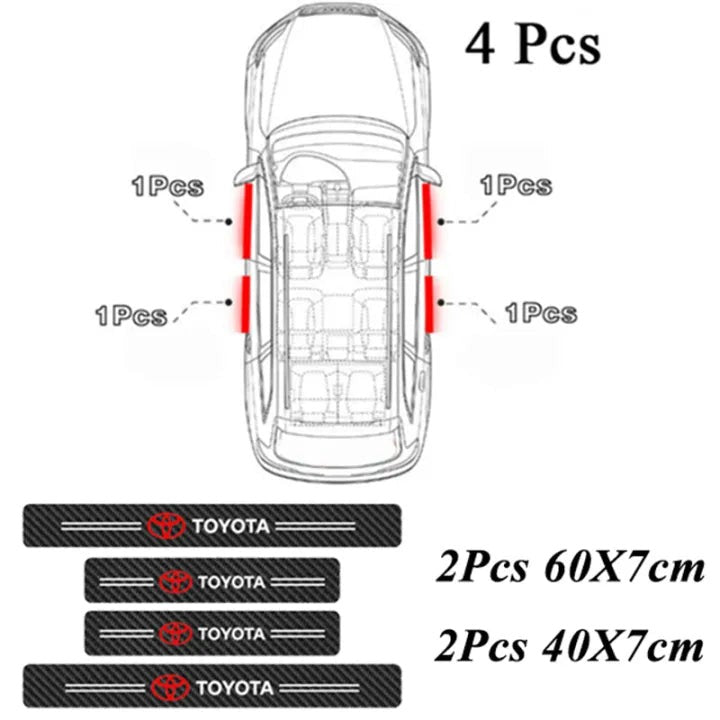 🚗 Sticker logo de voiture pour portière : 1 lot (4 portes)