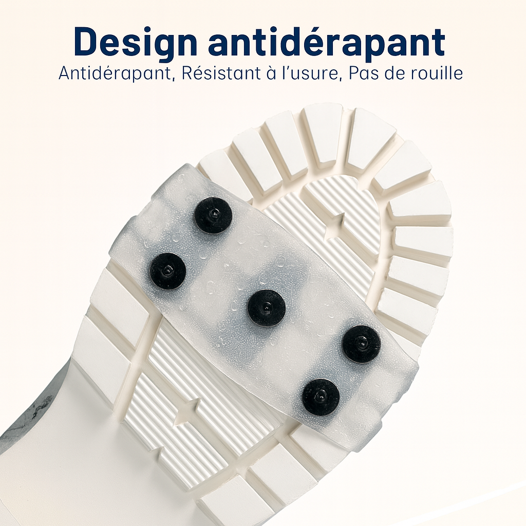 Crampons de Chaussures Antidérapants avec 5 Pointes