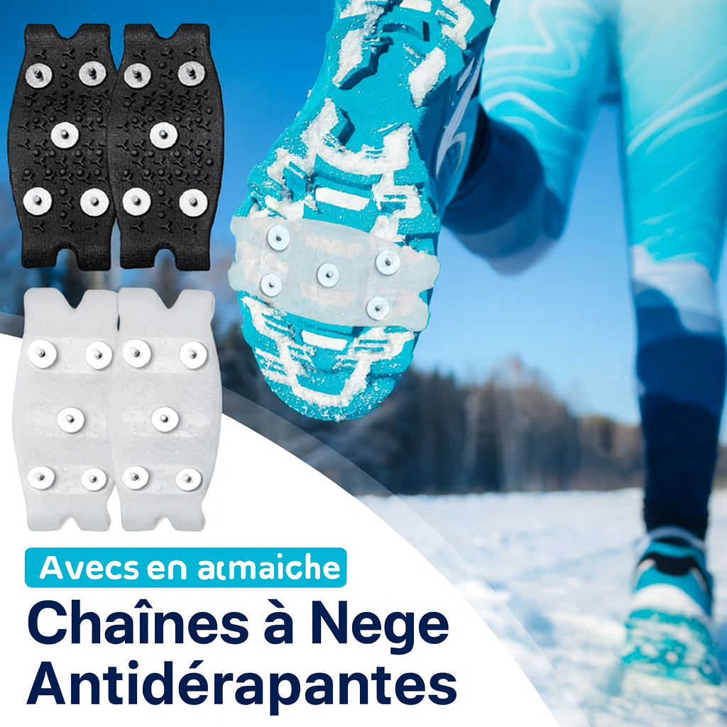 Crampons de Chaussures Antidérapants avec 5 Pointes