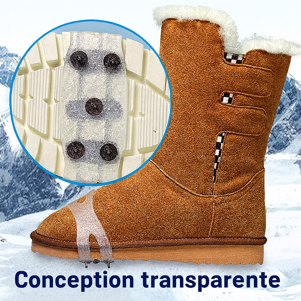 Crampons de Chaussures Antidérapants avec 5 Pointes