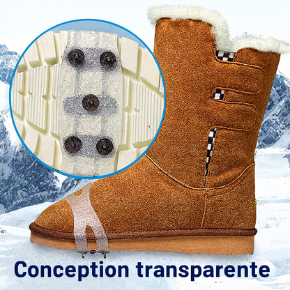 Crampons de Chaussures Antidérapants avec 5 Pointes