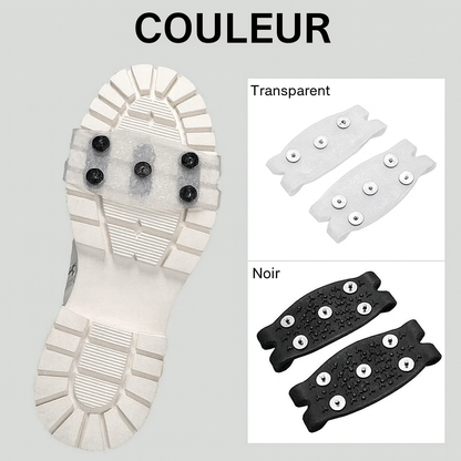 Crampons de Chaussures Antidérapants avec 5 Pointes