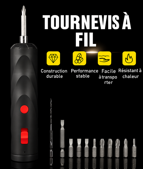 Ensemble de Tournevis Sans Fil