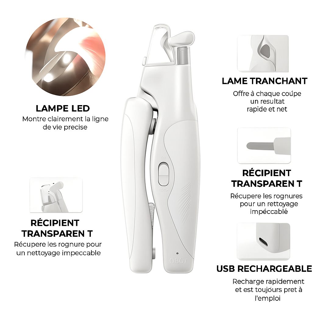 Safeclip™ Coupe-ongles ergonomique et sécurisé
