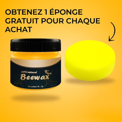 Cire d’abeille pour meubles et conditionneur pour bois