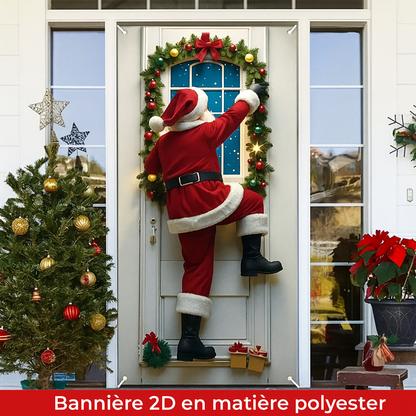 Topper de cadre de porte Père Noël