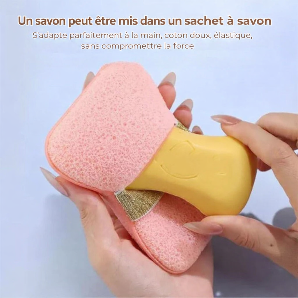 Éponge exfoliante pour la douche