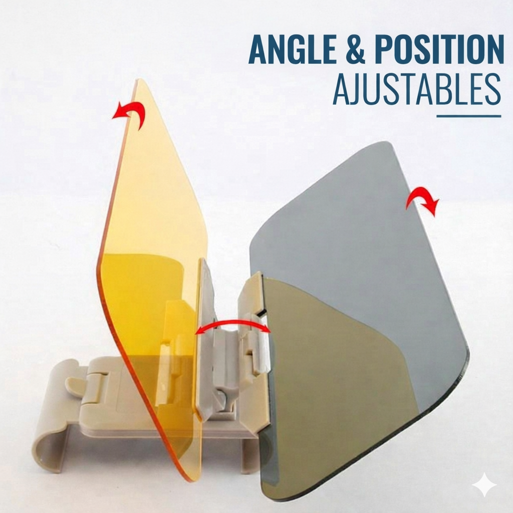 Extension de Pare-Soleil Voiture 2-en-1 - Visière Jour & Nuit
