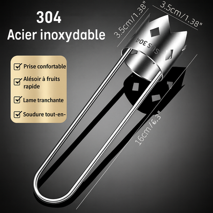 Dénoyauteur Universel en Acier Inoxydable – Pour Dénoyauter les Fruits Rapidement et Facilement