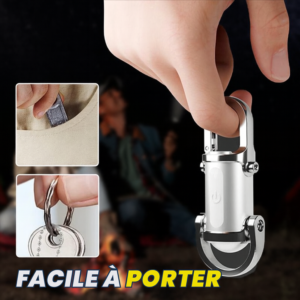 Lampe de Poche Mini Porte-Clés 1200LM – Super Lumineuse & Imperméable