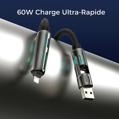 Câble de Chargement 4-en-1