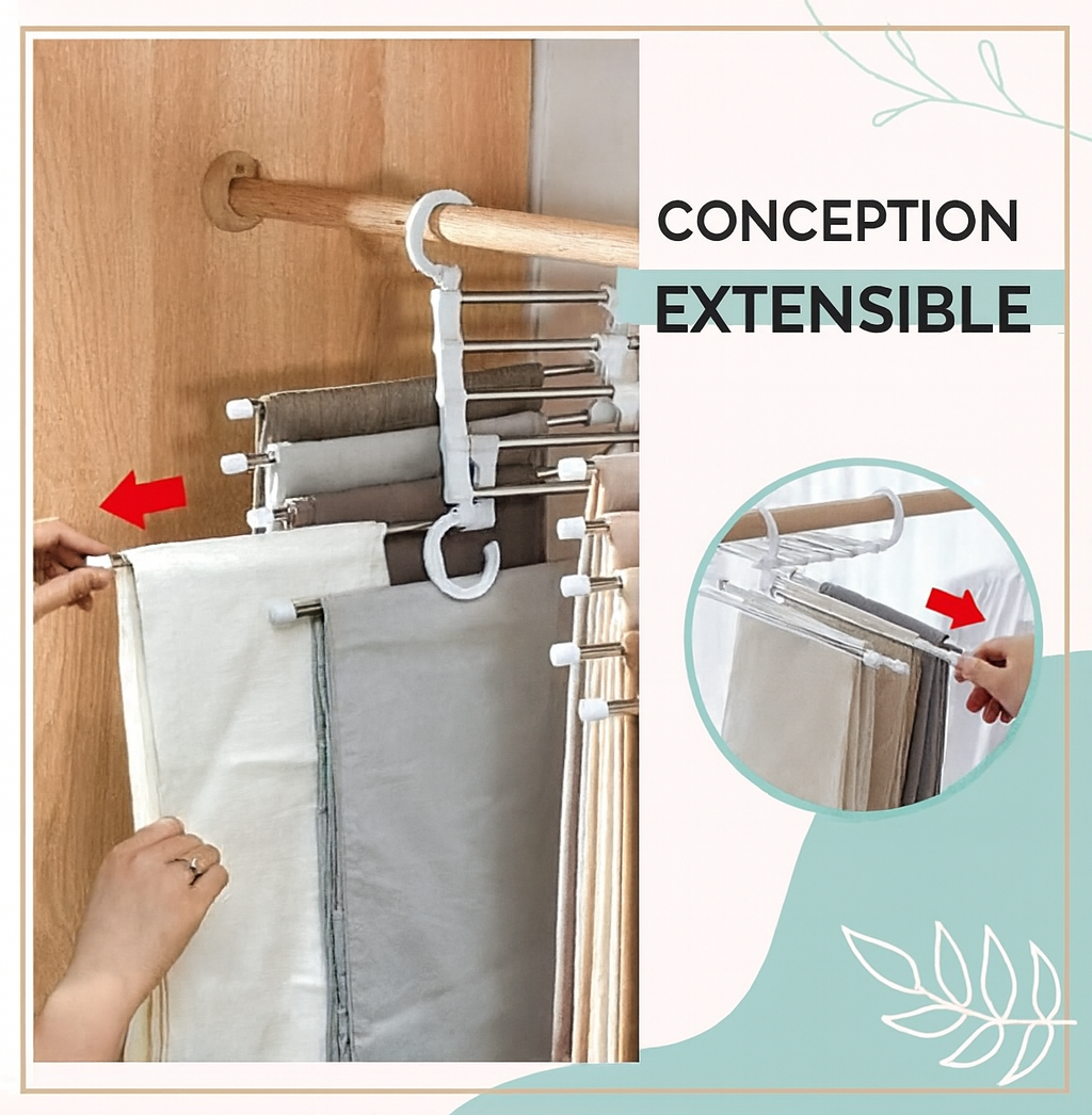 Porte-pantalons Multifonction – Organisez Votre Garde-robe