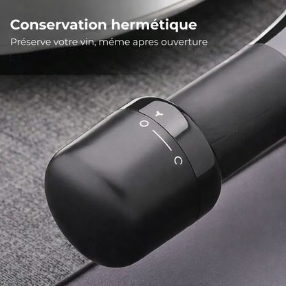 Bouchon à Vin sous Vide avec Pompe - Garde le Vin Frais Plus Longtemps