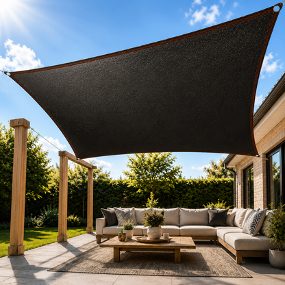 SunChill™ | Voile d'ombrage haut de gamme en PEHD pour une ombre fraîche et protection UV