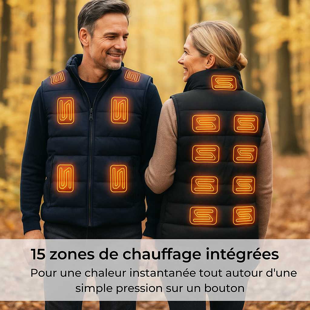 Gilet chauffant rechargeable (avec USB)