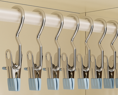 Pinces à linge inoxydables – Lot de 12 pinces solides