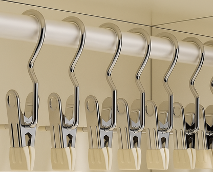 Pinces à linge inoxydables – Lot de 12 pinces solides