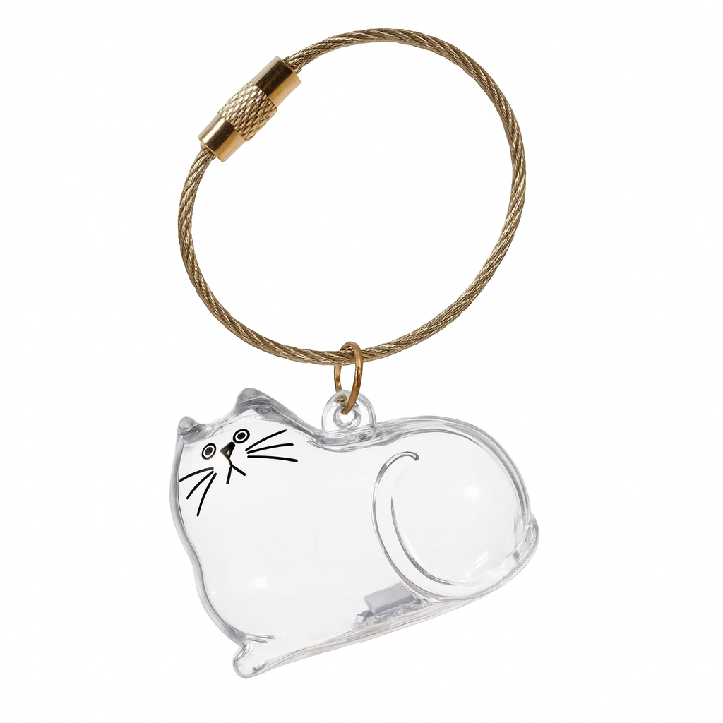 Porte-clés personnalisé avec poils d'animaux Snuzzle - Bijou souvenir unique pour chien et chat