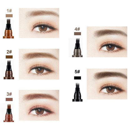 Stylo Sourcils Microblading – Crayon à sourcils imperméable avec pointe micro-fourchette (Effet naturel)