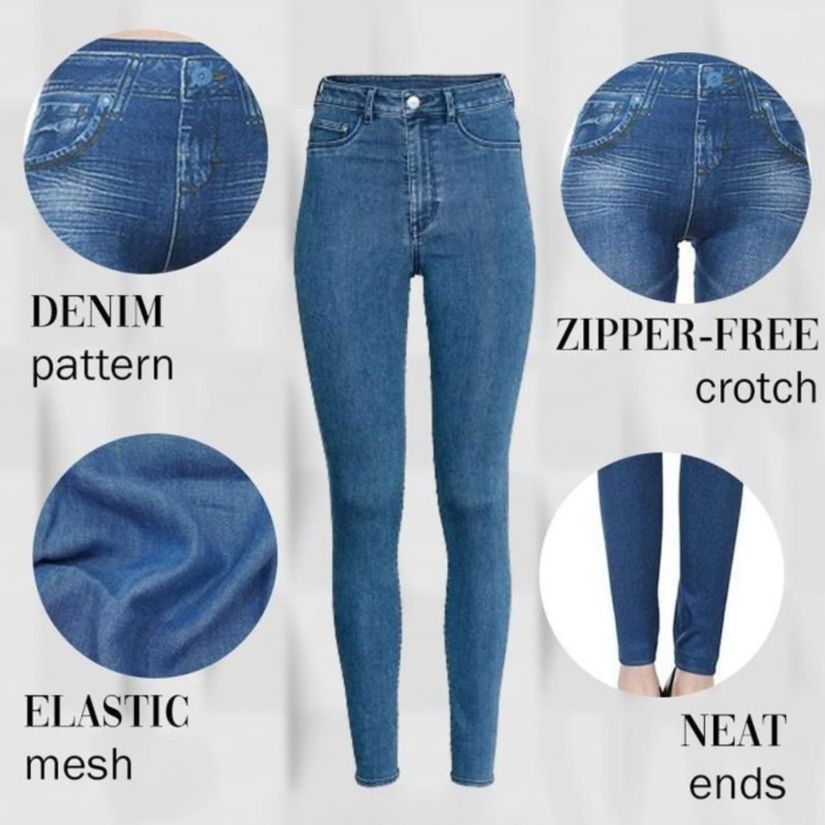 Jeggings Confort en Denim – 1+1 Gratuit
