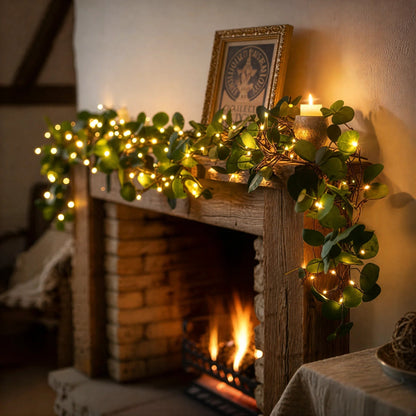Guirlande lumineuse branchage d’olivier atmosphérique (sans fil)