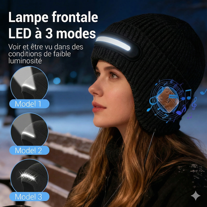 Bonnet intelligent – Bluetooth & éclairage LED