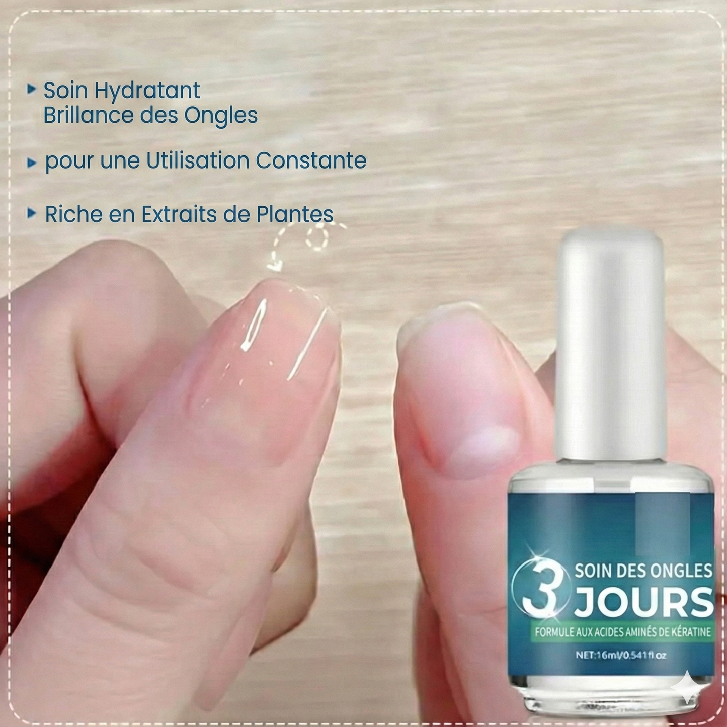 Vernis à ongles à séchage rapide et haute brillance (qualité salon)