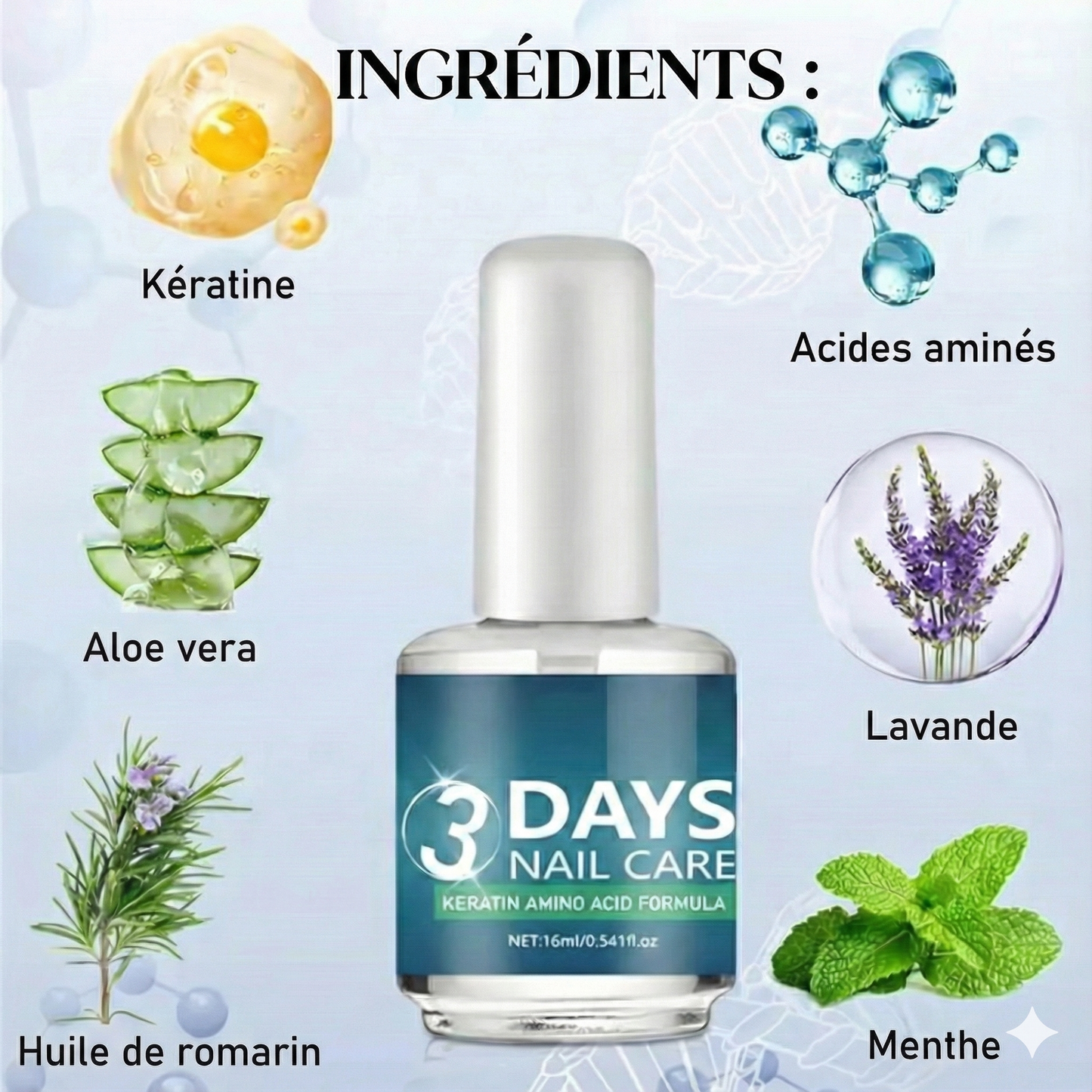 Vernis à ongles à séchage rapide et haute brillance (qualité salon)