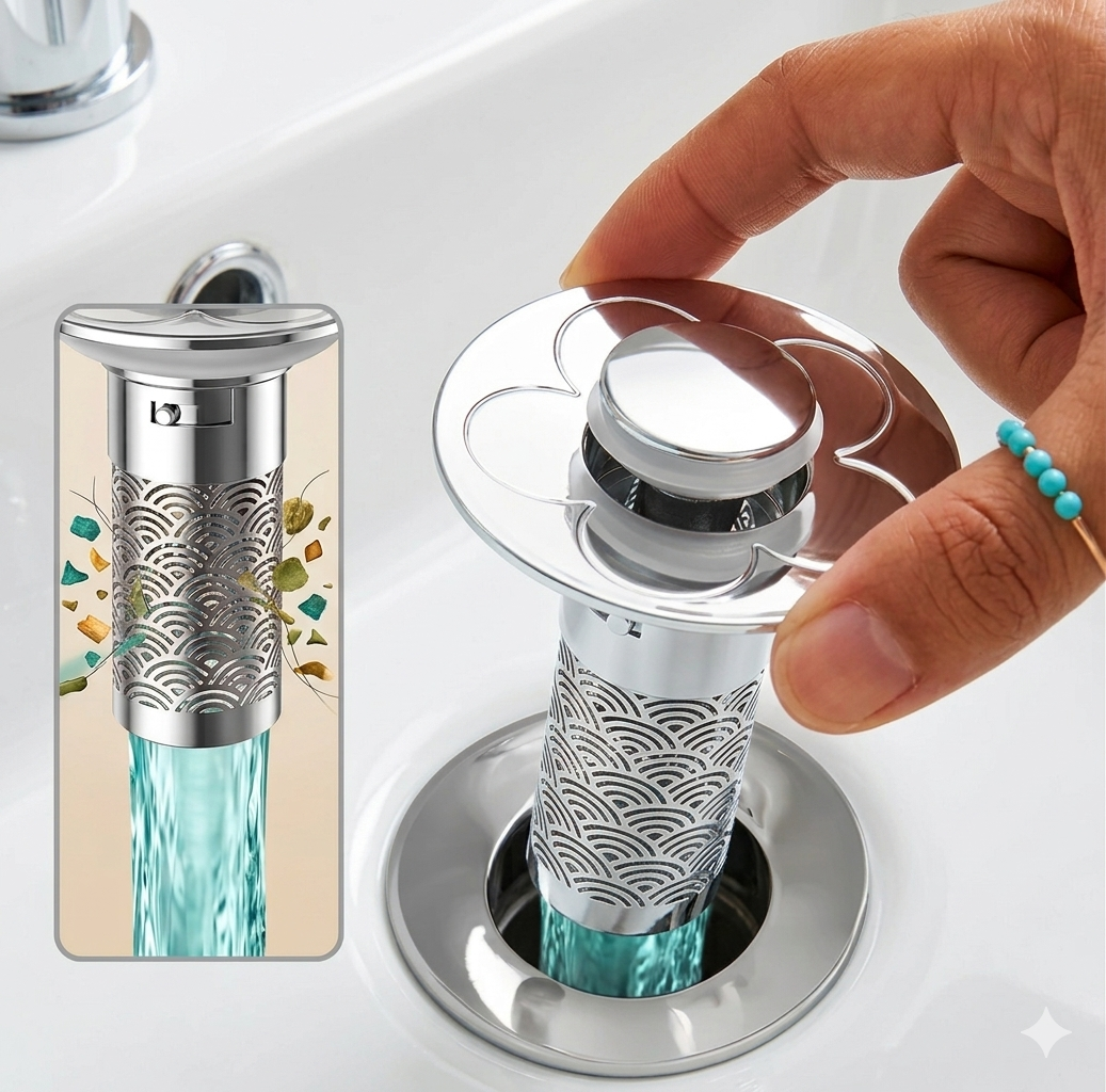 Bouchon de lavabo pop-up universel