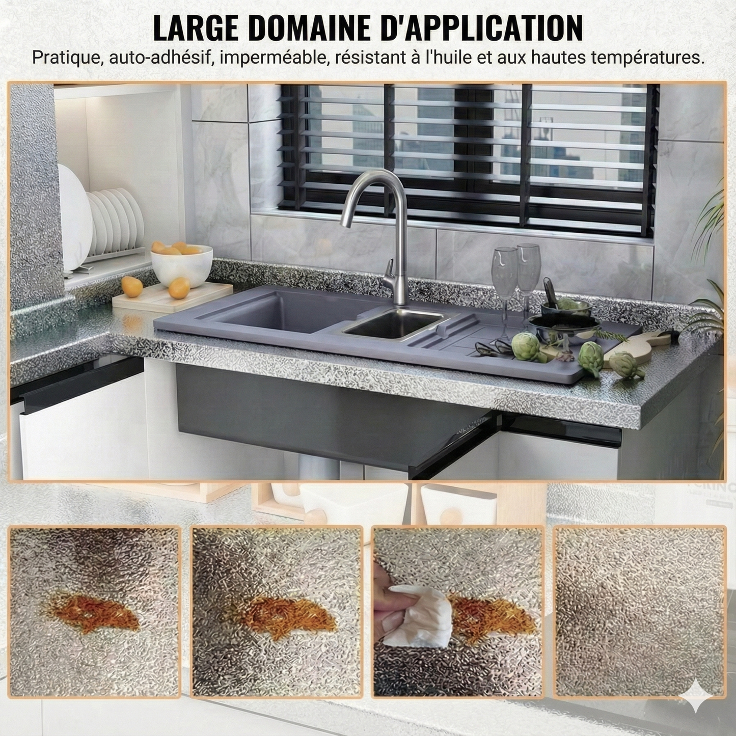 Autocollants de cuisine résistants à l’huile