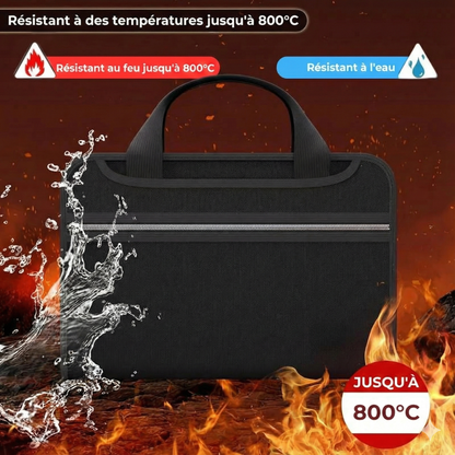 Pochette ignifuge pour documents A4 (avec poignée)