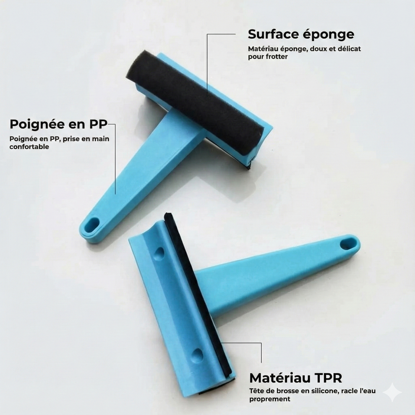 Ensemble grattoir à glace 3-en-1 (brosse & raclette)