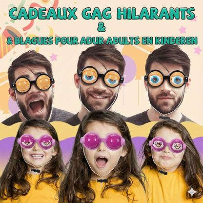 Lunettes amusantes avec clin d’œil