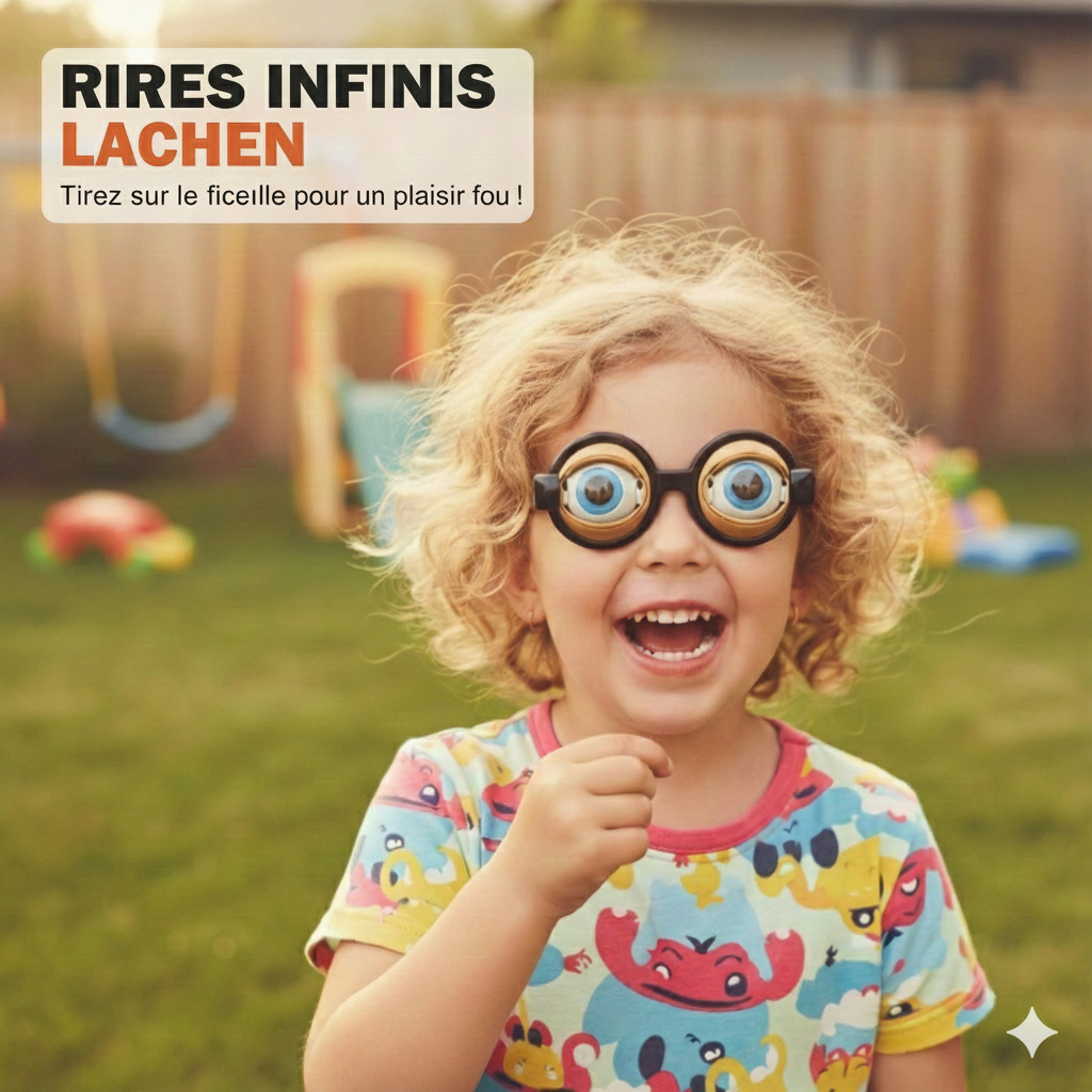 Lunettes amusantes avec clin d’œil
