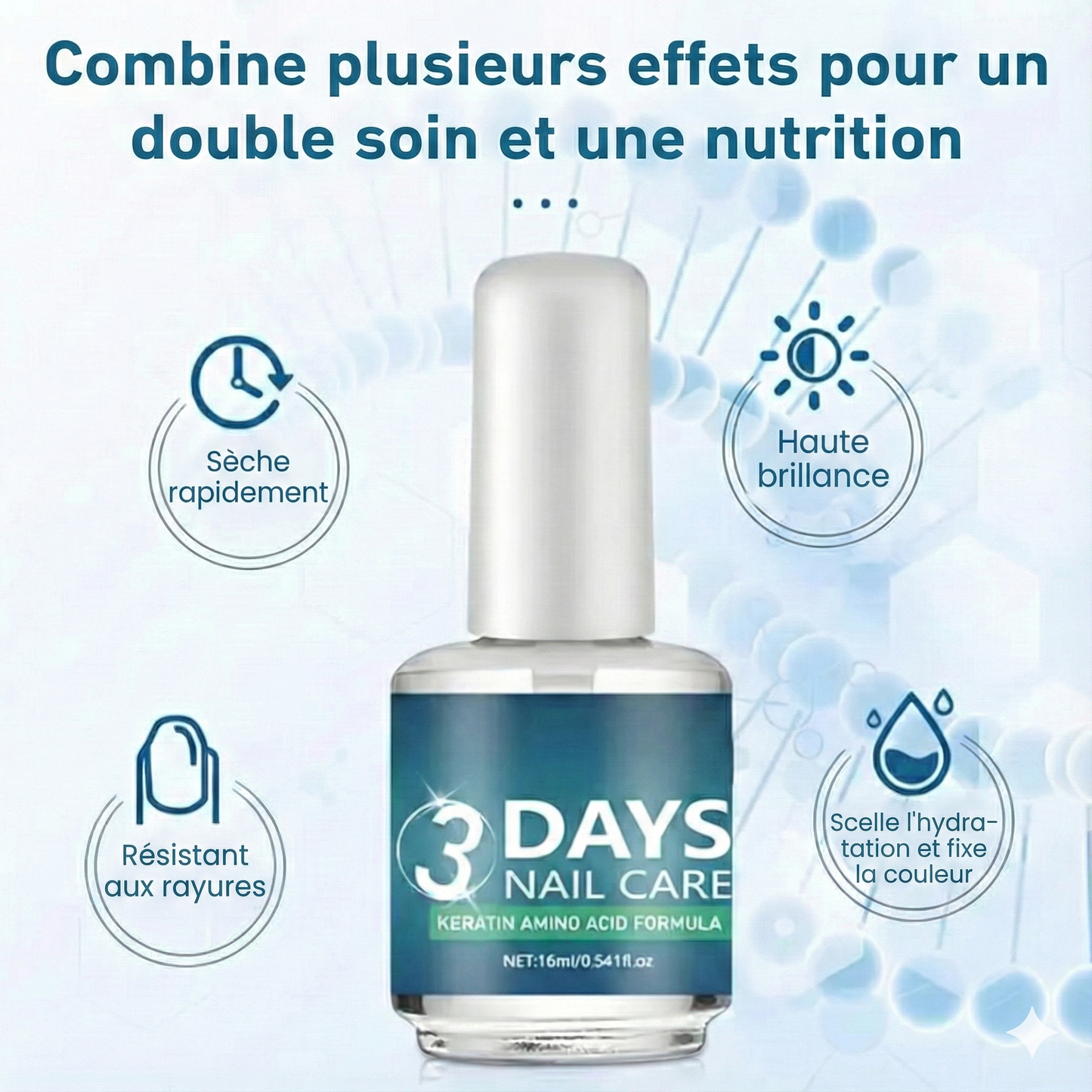 Vernis à ongles à séchage rapide et haute brillance (qualité salon)