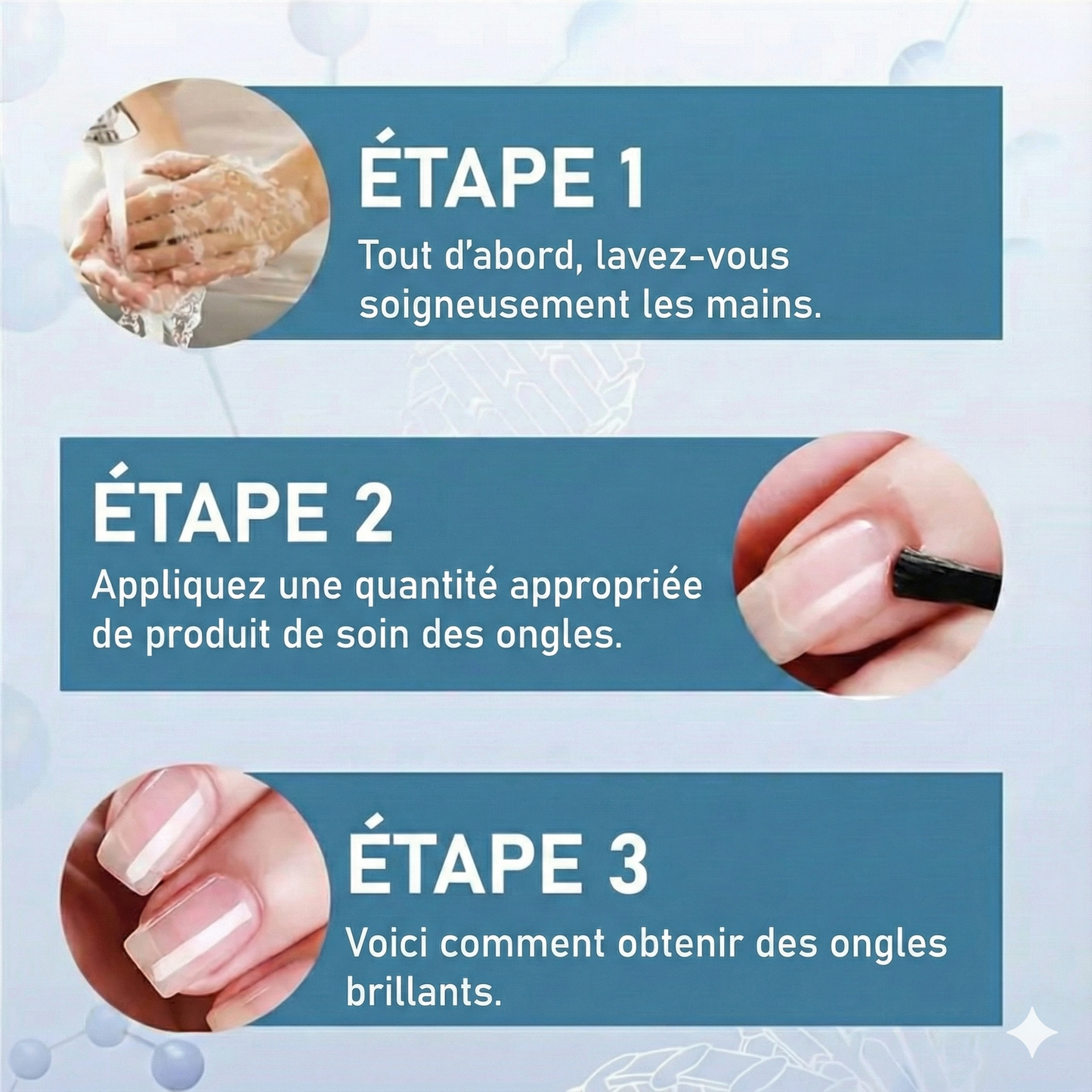 Vernis à ongles à séchage rapide et haute brillance (qualité salon)